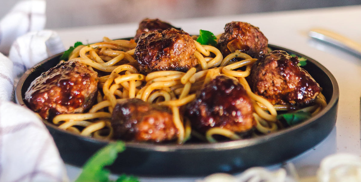 Meatballs with Redcurrant Sauce – Roots & Wings Organic