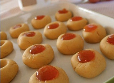 Apricot & Almond Thumb Print Biscuits – Roots & Wings Organic