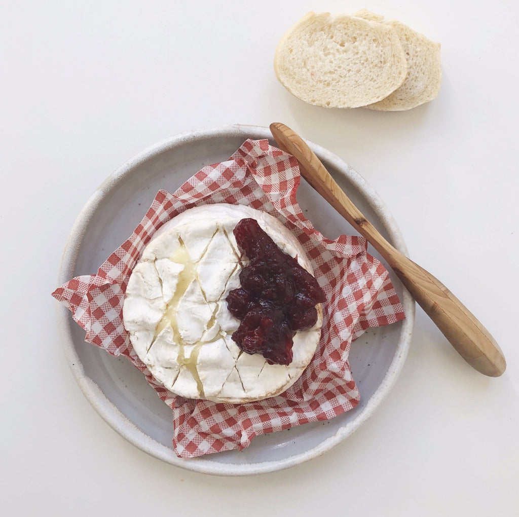 Baked Camembert with Cranberry Sauce