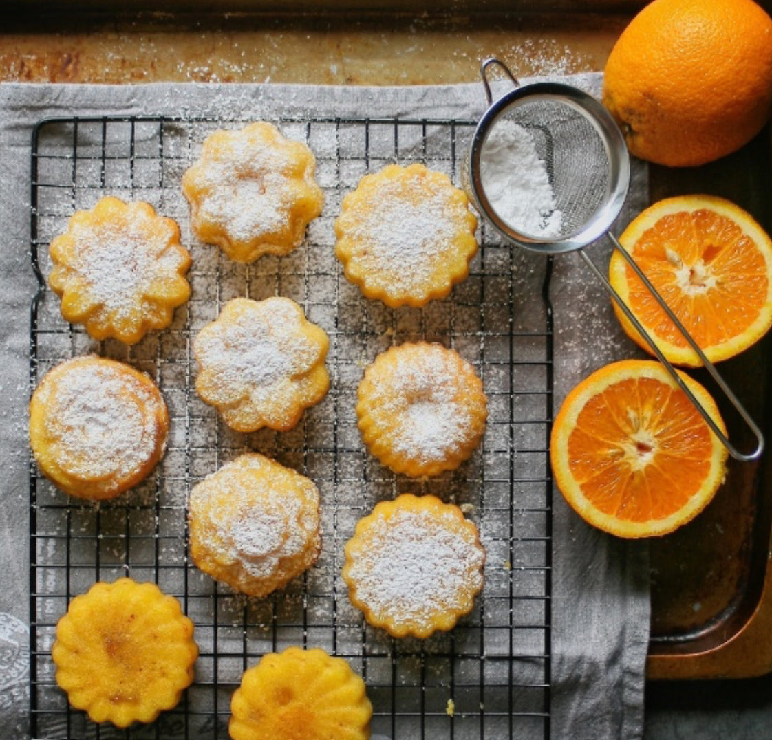 Semolina, Coconut & Marmalade Mini Cakes – Roots & Wings Organic