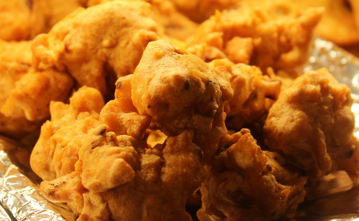 Pakoras with Kala Lamak Black Salt – Roots & Wings Organic