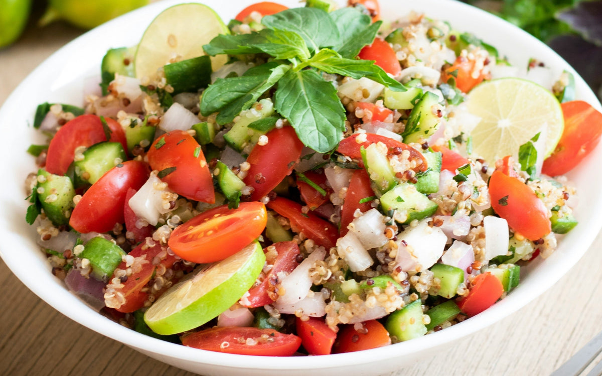 Quinoa Salad with Bee Pollen – Roots & Wings Organic