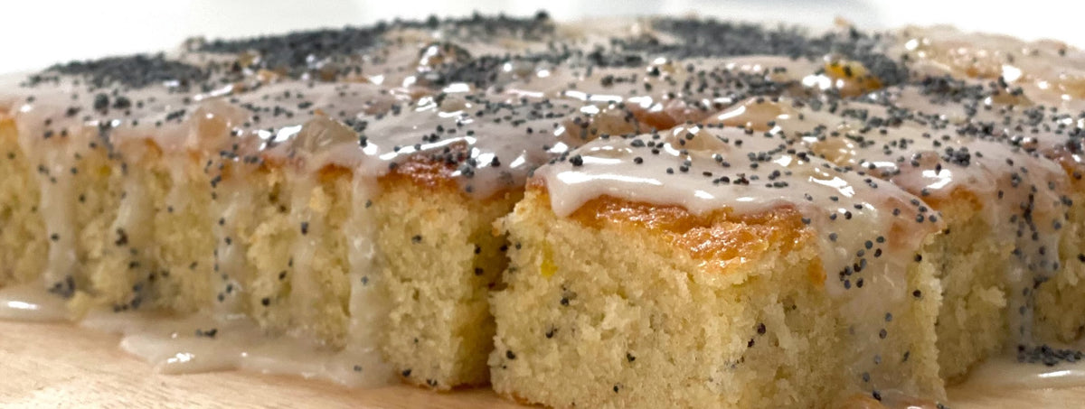 St Clement's Seville Orange Marmalade & Poppy Seed Cake – Roots & Wings Organic