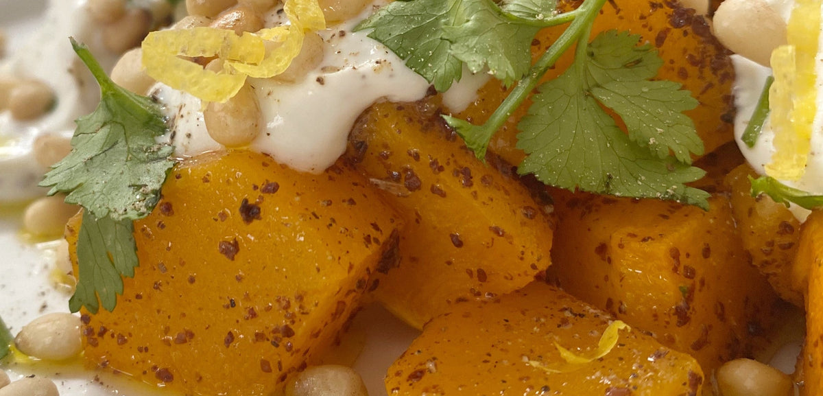 Roasted Butternut Squash with Zesty Salad – Roots & Wings Organic