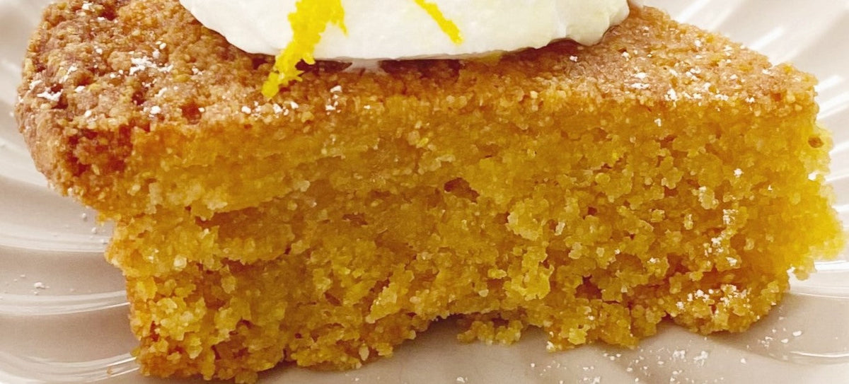 Orange & Polenta Cake with Seville Orange Marmalade Syrup – Roots & Wings Organic