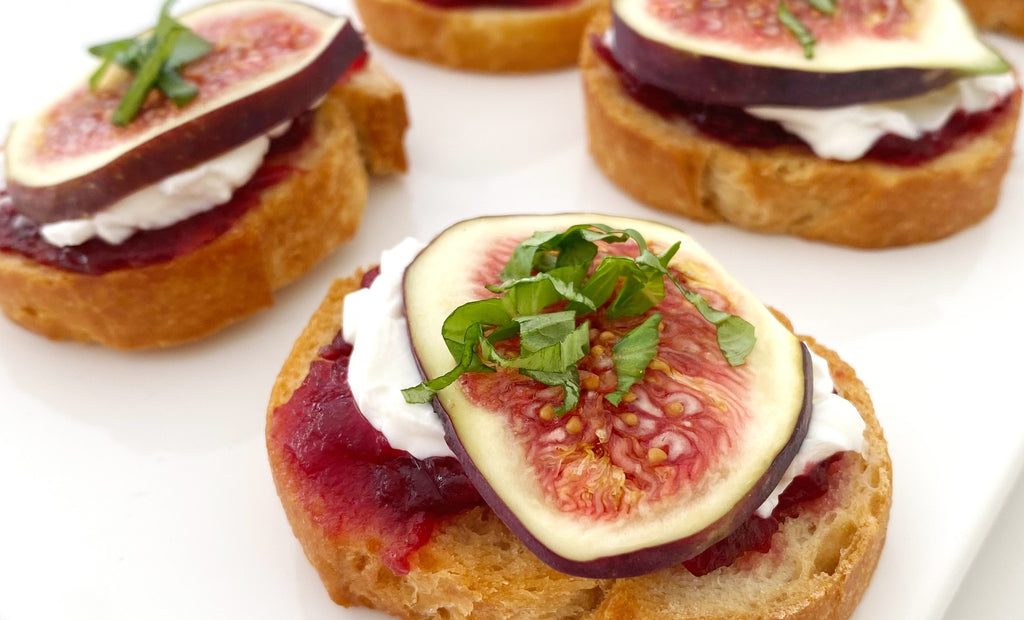 Fig, Cranberry & Goat's Cheese Crostini