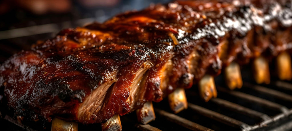 Sticky Pork Ribs with Marmalade Glaze